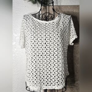 San Souci Crochet-Lace Crop Top